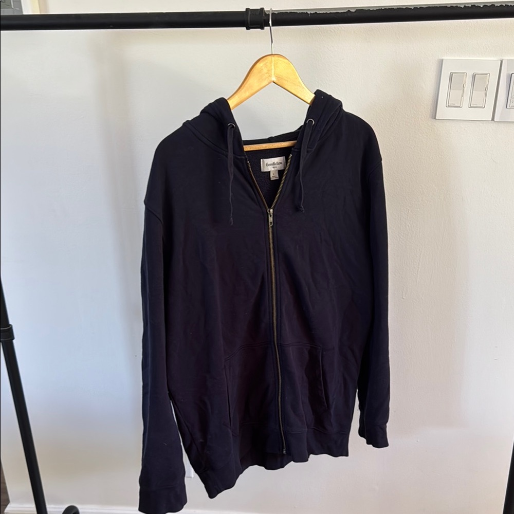 Goodfellow & Co Black Zip Up Sweater